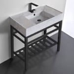 Scarabeo 5123-E-CON2-BLK Sink Finish